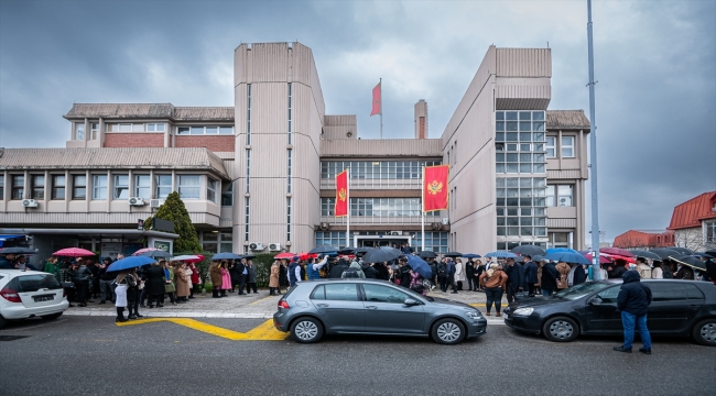 Karadağ'da yargı çalışanları, ülkedeki "güvenlik sorununu" protesto etti