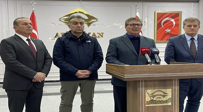 KKTC Başbakanı Üstel, depremden etkilenen Adıyaman'da konuştu