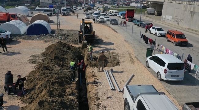 Konya Büyükşehir Belediyesi, Hatay'daki altyapı çalışmalarını sürdürüyor