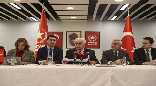 Vatan Partisi Genel Başkanı Perinçek basın toplantısı düzenledi: