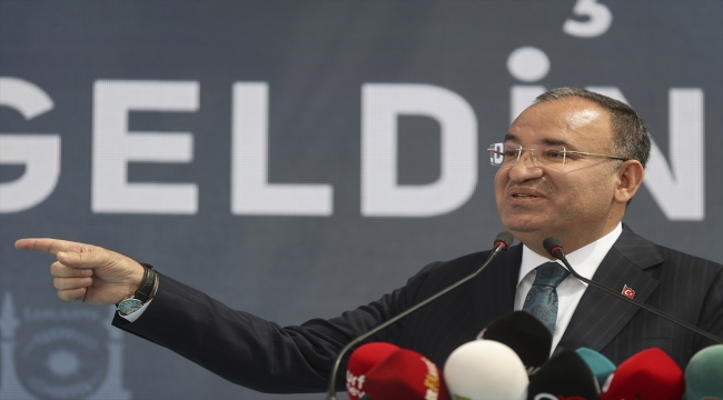 Adalet Bakanı Bozdağ, Şanlıurfa'da trambüslerin sefere başlatılması töreninde konuştu