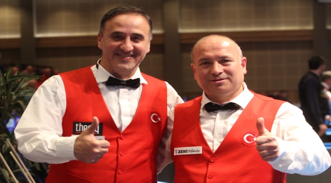 Avrupa Bilardo Şampiyonası'nda Artistik Milli Takımı, altın madalya kazandı