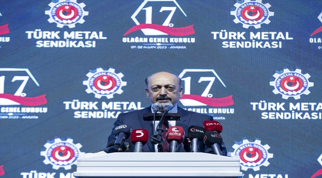Bakan Bilgin, Türk Metal Sendikasının 17. Olağan Genel Kurulu'nda konuştu