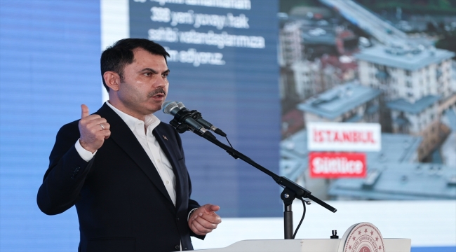 Bakan Kurum Beyoğlu'nda temel atma töreninde konuştu