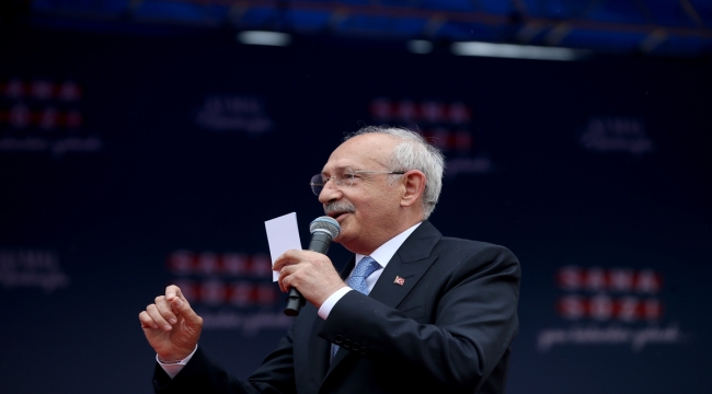 Cumhurbaşkanı adayı Kılıçdaroğlu, Tekirdağ'da konuştu