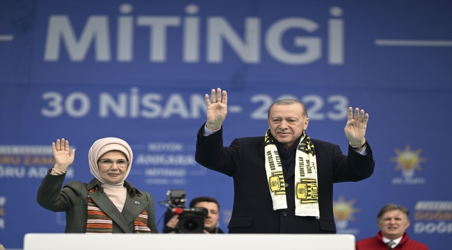 Cumhurbaşkanı Erdoğan AK Parti'nin "Ankara Mitingi"nde konuştu