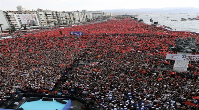 Cumhurbaşkanı ve AK Parti Genel Başkanı Erdoğan, partisinin İzmir mitinginde konuştu