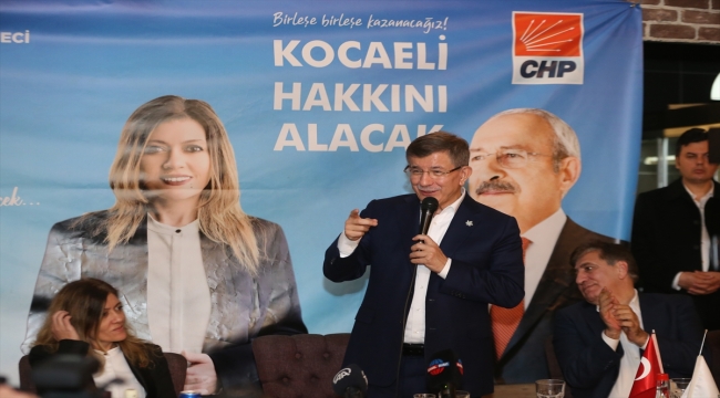 Gelecek Partisi Genel Başkanı Davutoğlu Kocaeli'de konuştu