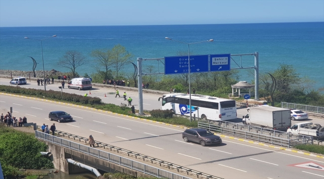 Giresun'da otomobilin çarptığı kişi hayatını kaybetti