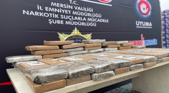 Mersin Uluslararası Limanı'nda 97 kilo 500 gram kokain ele geçirildi