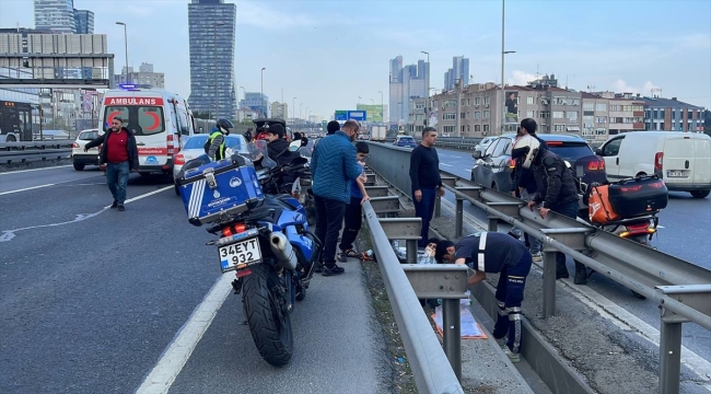 Şişli'deki motosiklet kazasında iki kişi yaralandı 