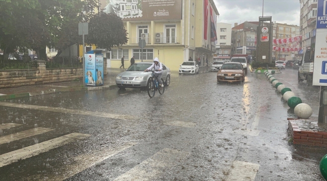 Trakya'da sağanak ve dolu etkili oldu