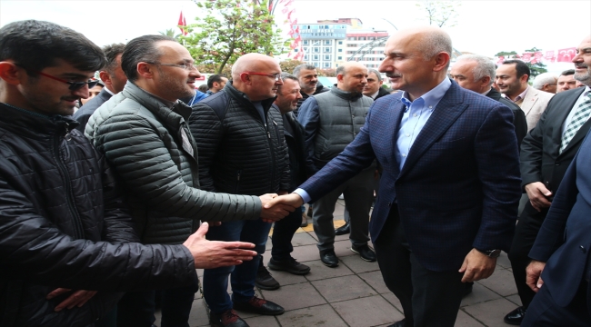 Ulaştırma ve Altyapı Bakanı Karaismailoğlu, Giresun'da konuştu