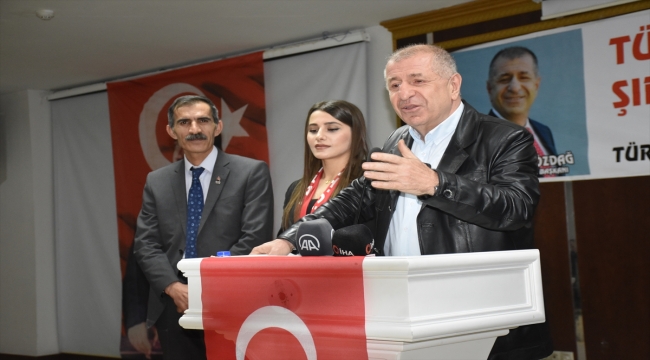 Zafer Partisi Genel Başkanı Özdağ, Şırnak'ta milletvekili aday tanıtım toplantısına katıldı