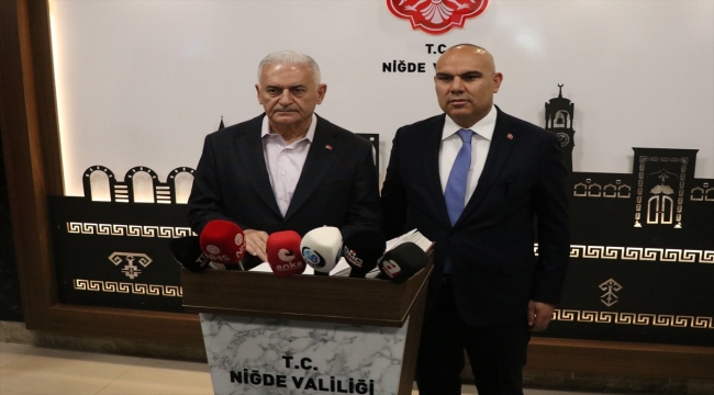 AK Parti Genel Başkanvekili Binali Yıldırım, Niğde'de konuştu