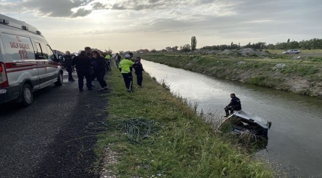 Aksaray'da sulama kanalına düşen araçta 1 kişi öldü