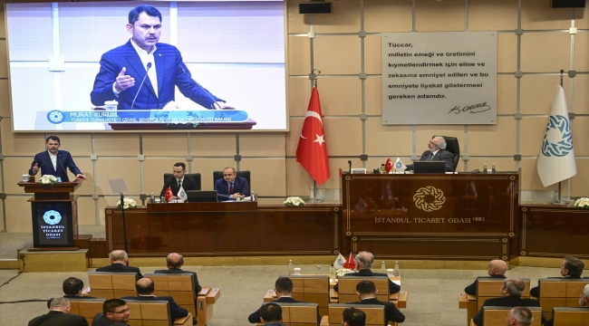 Bakan Murat Kurum İTO Meclis Toplantısı'nda konuştu
