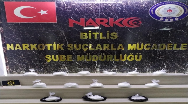 Bitlis'te 10 kilo 200 gram sentetik uyuşturucu ele geçirildi