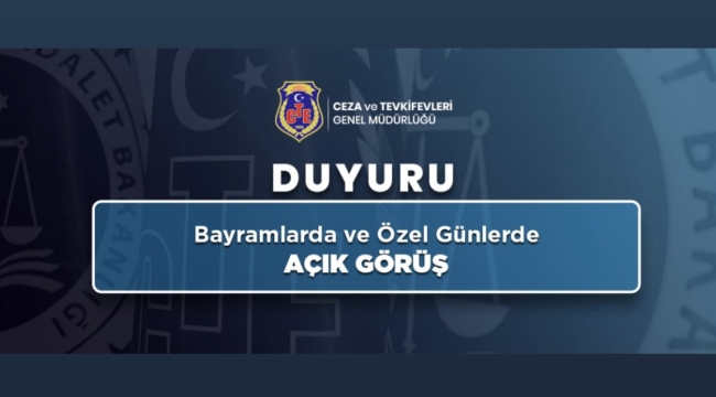 Cezaevlerinde 19 Mayıs açık görüşü belli oldu