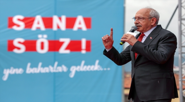 Cumhurbaşkanı adayı Kılıçdaroğlu, Samsun mitinginde konuştu