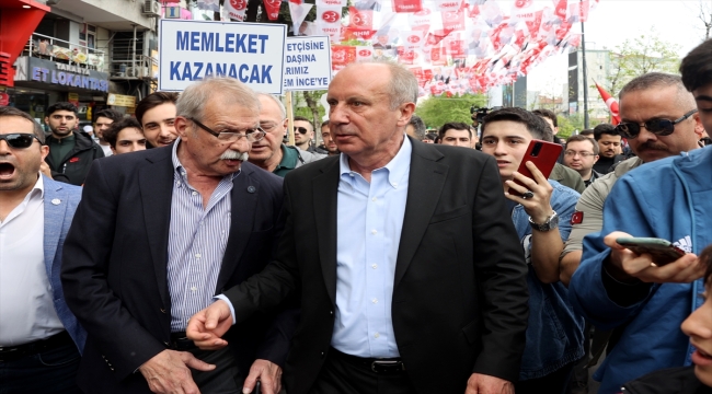 Cumhurbaşkanı adayı Muharrem İnce, Bağcılar'da konuştu