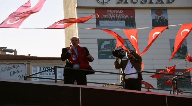 Cumhurbaşkanı adayı Muharrem İnce, Tekirdağ'da konuştu