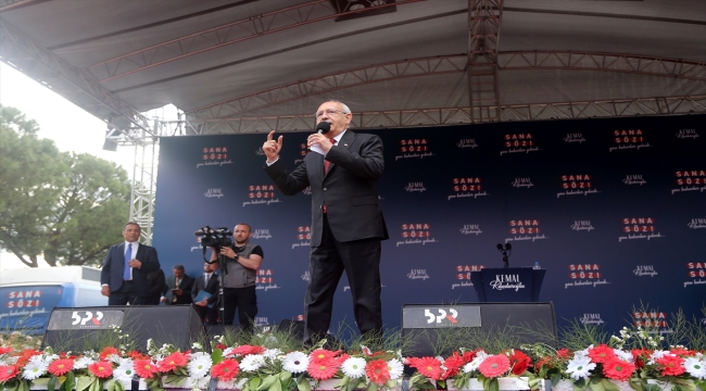 Cumhurbaşkanı adayı ve CHP Genel Başkanı Kılıçdaroğlu, Muğla mitinginde konuştu