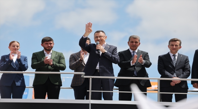 Cumhurbaşkanı Yardımcısı Oktay, AK Parti Nallıhan mitinginde konuştu