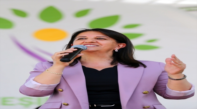 HDP Eş Genel Başkanı Pervin Buldan, Mersin'de mitinge katıldı