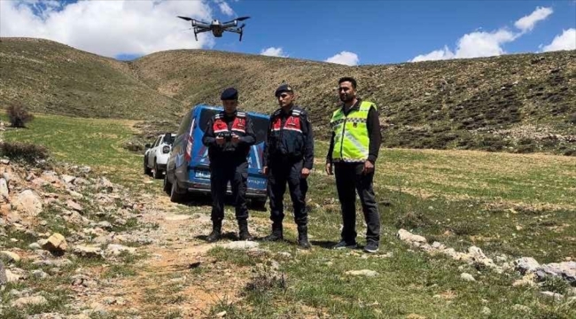 Malatya'da kaybolan küçükbaş hayvanları jandarma dron yardımıyla buldu