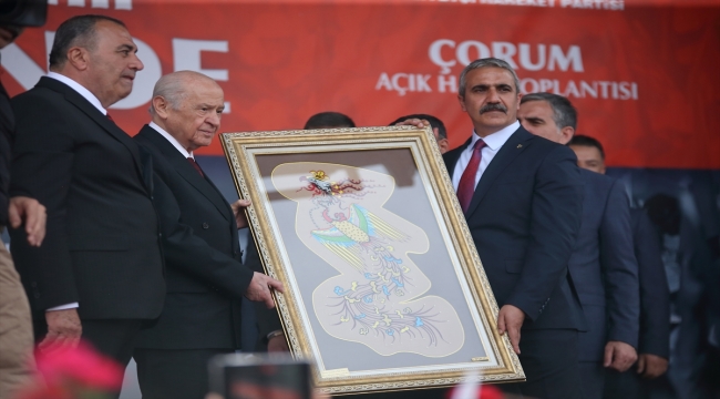 MHP Genel Başkanı Bahçeli, Çorum'da konuştu