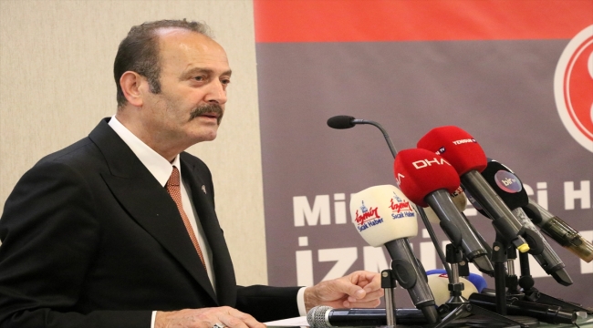 MHP Genel Sekreter Yardımcısı Osmanağaoğlu, basın toplantısında konuştu