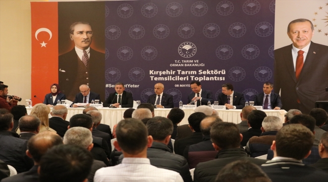 Tarım ve Orman Bakanı Kirişci, Kırşehir'de tarım sektörü temsilcileriyle buluştu