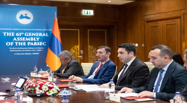 TBMM Başkanı Şentop, Ermenistan Parlamento Başkanı Simonyan ile görüştü: