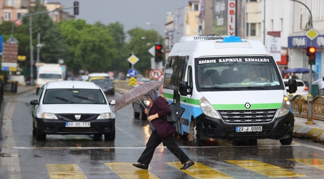 Trakya'da kuvvetli sağanak etkili oldu