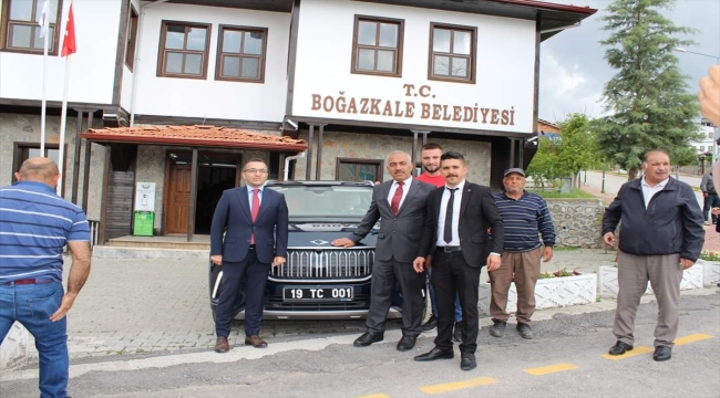 Türkiye'nin yerli otomobili Togg, Hattuşa'da tanıtıldı