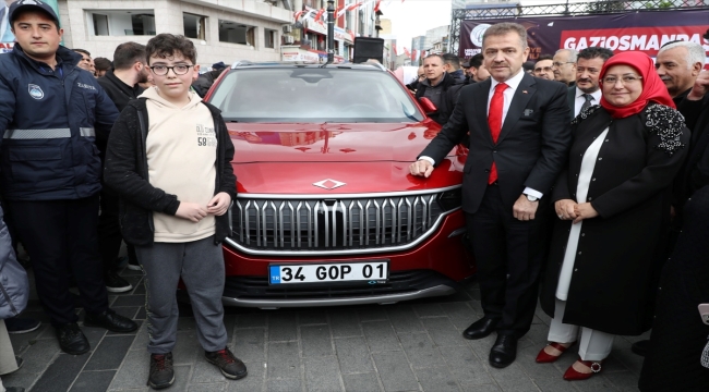 Yerli otomobil Togg Gaziosmanpaşa'da tanıtıldı