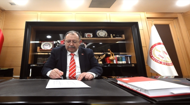 YSK Başkanı Yener, AA'ya konuştu