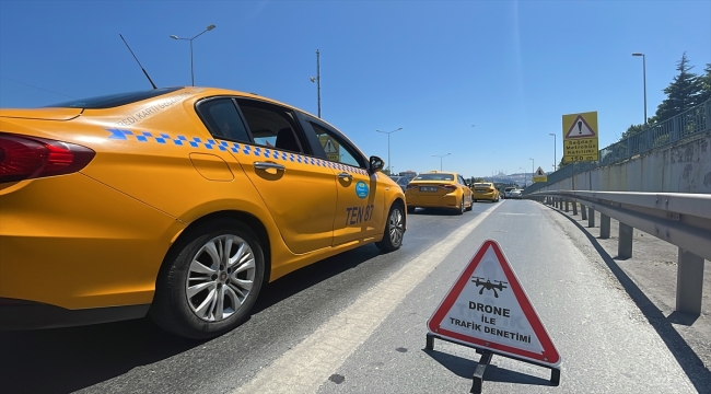 Beşiktaş'ta dron destekli trafik denetimi