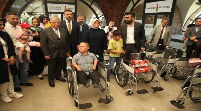 Kahramanmaraş'ta 100 engelliye tekerlekli sandalye verildi