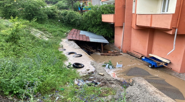 Karabük'te sağanak etkili oldu