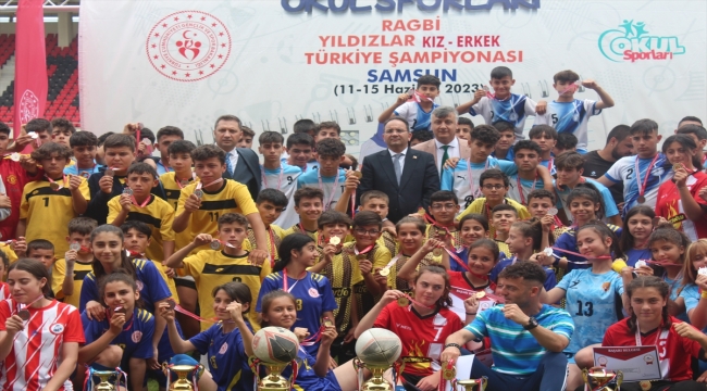 Okul Sporları Ragbi Yıldızlar Türkiye Şampiyonası, Samsun'da tamamlandı