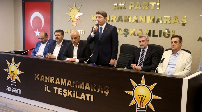 Adalet Bakanı Tunç, AK Parti Kahramanmaraş İl Başkanlığında konuştu