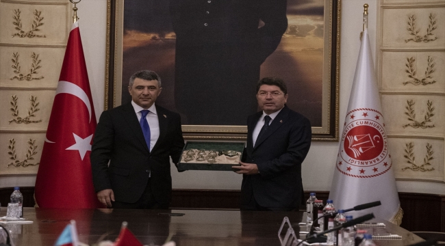 Adalet Bakanı Tunç, Azerbaycan Yüksek Mahkeme Başkanı Karimov'u kabul etti