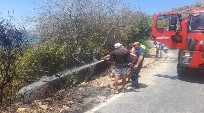 Bodrum'da yangın çıkardığı iddia edilen şüpheli gözaltına alındı