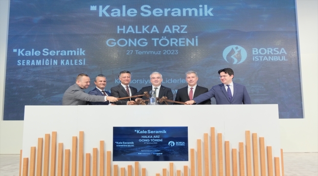 Borsa İstanbul'da gong Kaleseramik için çaldı