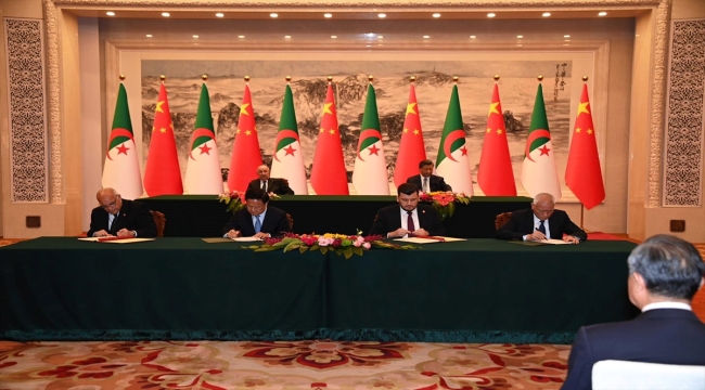 Çin ile Cezayir arasında 19 işbirliği anlaşması ve mutabakat zaptı imzalandı