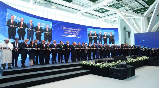 Cumhurbaşkanı Erdoğan, Ercan Havalimanı Yeni Terminal ve Pisti'nin açılış töreninde konuştu