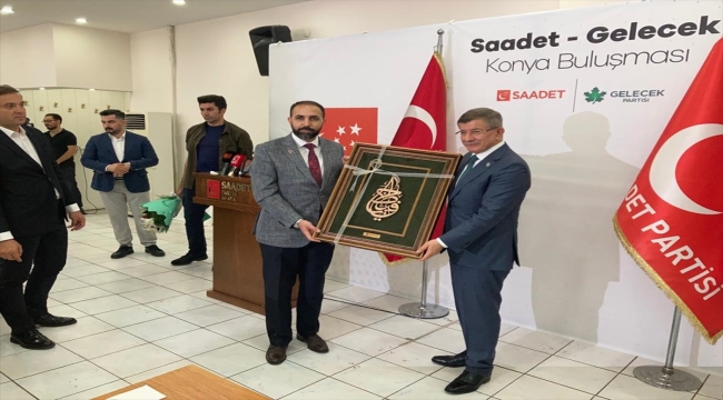 Gelecek Partisi Genel Başkanı Davutoğlu, Konya'da konuştu