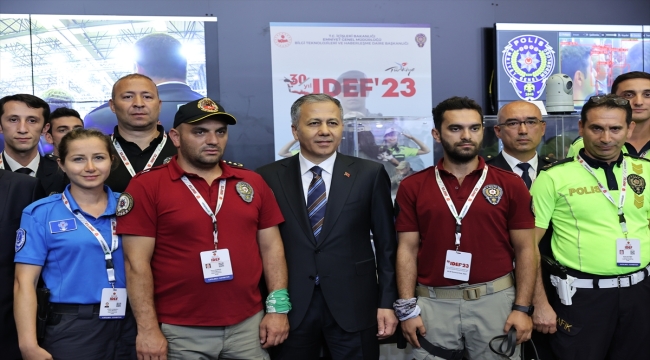 İçişleri Bakanı Yerlikaya IDEF'23 ziyaretinde konuştu